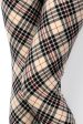 Checker Print Brushed Full Leggings - Plus on Sale