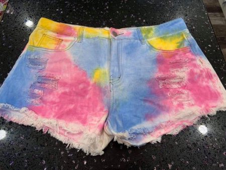 Tie-dye Denim Shorts - Pastel Mix. Clearance Final Sale! Was $30 Now $12 Online now