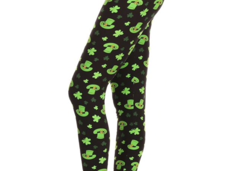 Clovers 🍀 & Tophats 🎩 Plus Leggings For Discount