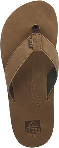 Reef Men s Drift Classic Premium Leather Flip Flops Cheap