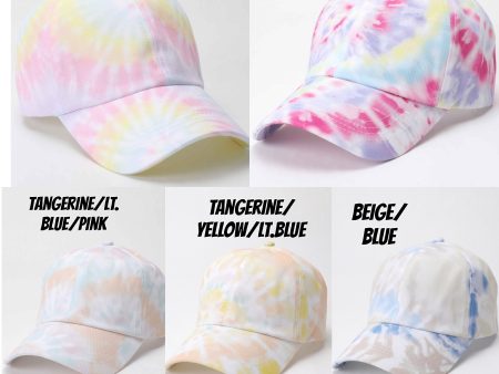 Colorful Tie Dye Baseball Cap Hat - Assorted Colors Online Hot Sale