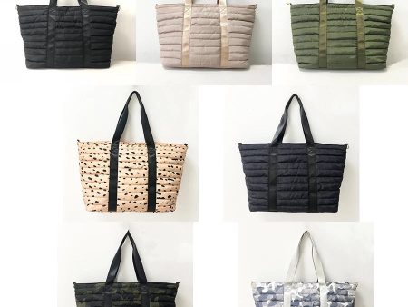 Puffer Tote Bag - Assorted Colors For Discount