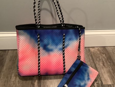 Tie Dye Neoprene Tote Bag 💙💗💜 For Sale