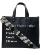 Speak Italian Vegan Leather Tote w  Strap - Camel or Black For Cheap