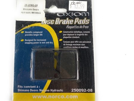 Axiom Metallic Disc Brake Pads For Shimano Deore (2 POT) Online Sale