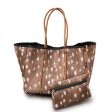 Spotted Fawn Print Neoprene Tote Cheap