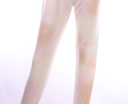 Tie Dye Hacci Sweat Pants - Nude Mix Fashion