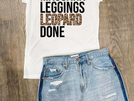 Mascara Leopard Leggings Tee. Clearance! Final sale! Was $26 now $12! on Sale