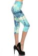 Summer Sky Tiedye Os Capri Leggings For Cheap