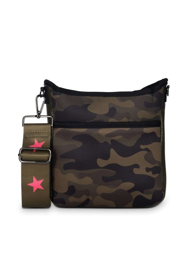 Army Camo Neoprene Messenger  Crossbody Online Hot Sale