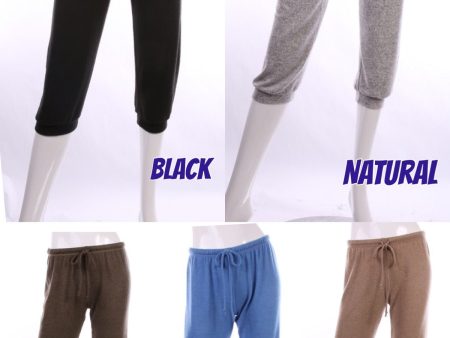 Brushed Capri Sweat Pants - Assorted Colors Sale