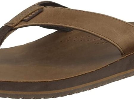 Reef Men s Drift Classic Premium Leather Flip Flops Cheap