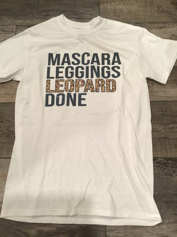 Mascara Leopard Leggings Tee. Clearance! Final sale! Was $26 now $12! on Sale