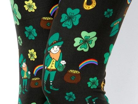 Shamrocks 🍀, Horseshoes & Rainbows 🌈 OS Leggings Fashion