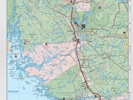 Backroad Mapbooks Key River CCON-84 Water-Resistant Tear-Resistant Topographic Map Cheap