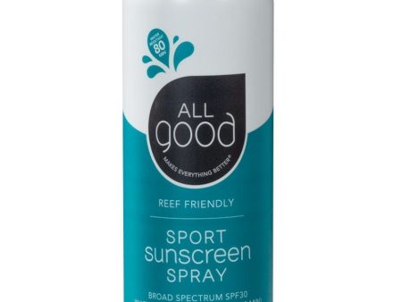 All Good SPF 30 Sport Mineral Sunscreen Spray 6 oz on Sale