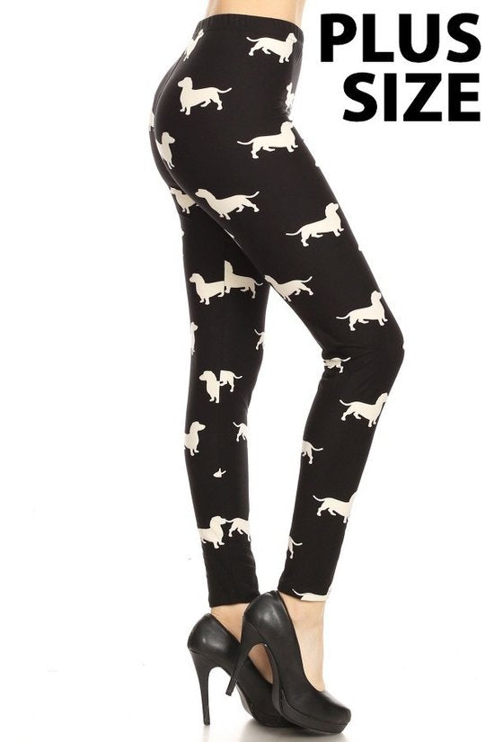 Dachshund Leggings Plus Size on Sale