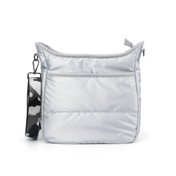 Silver Puffer Crossbody on Sale