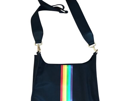 NYLON MESSENGER W RAINBOW STRIPE For Cheap