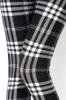 Black & White Plaid Plus Leggings Fashion