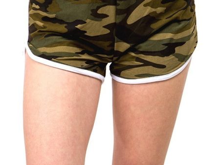 CAMOUFLAGE PRINT DOLPHIN SHORTS Sale