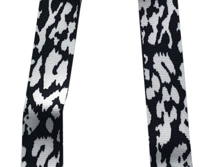 ADJUSTABLE ANIMAL PRINT BAG STRAP - Black White Leopard Gold Hardware Cheap