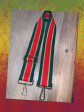 💚❤️ Green Red Metallic Gold Stripe 2” Adjustable Handbag Strap on Sale