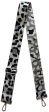 ADJUSTABLE ANIMAL PRINT BAG STRAP- SILVER BLACK GREY GROUND LEOPARD Online Hot Sale