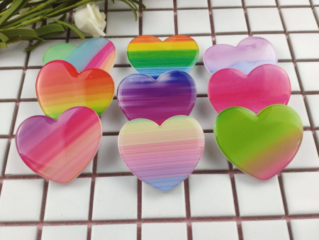 Tie dye Heart Phone Pop Sockets - Assorted Colors Supply