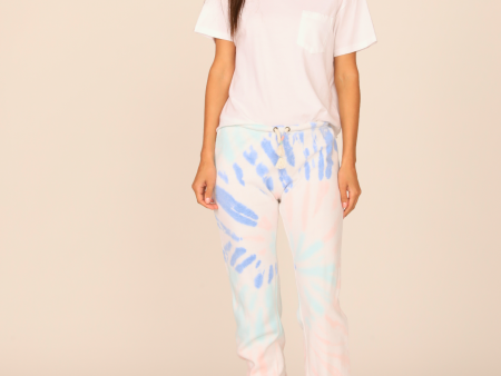 Ocean Drive Coastal Reef Tiedye Burnout Jogger on Sale