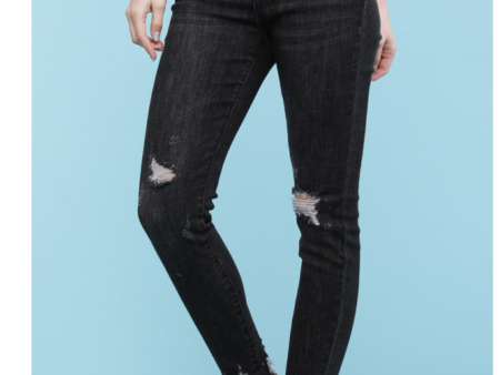 Judy Blue Destroy Button Fly Black Skinny Online Sale