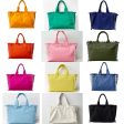 Solid Large Canvas Fringe Tote - Assorted Colors Sale