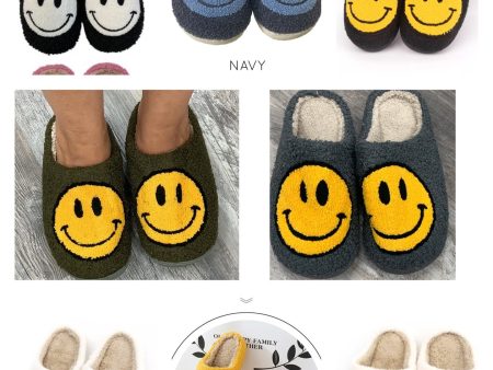 Smiley Face 🙂 Slippers - Assorted Colors Supply