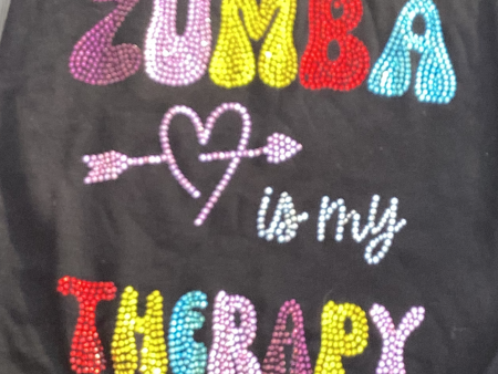 Zumba Is My Therapy Bling Transfer Discount