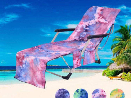 Tie Dye Lounge Chair Towels - Assorted Colors For Discount