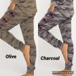 Skull thunder printed pants - Charcoal or Olive Camo on Sale