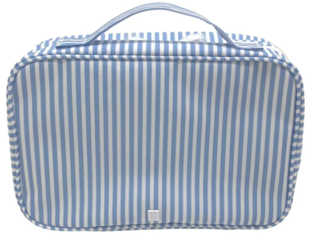 Chambray Pimlico Stripe Bundle Up Hanging Toiletry Bag on Sale