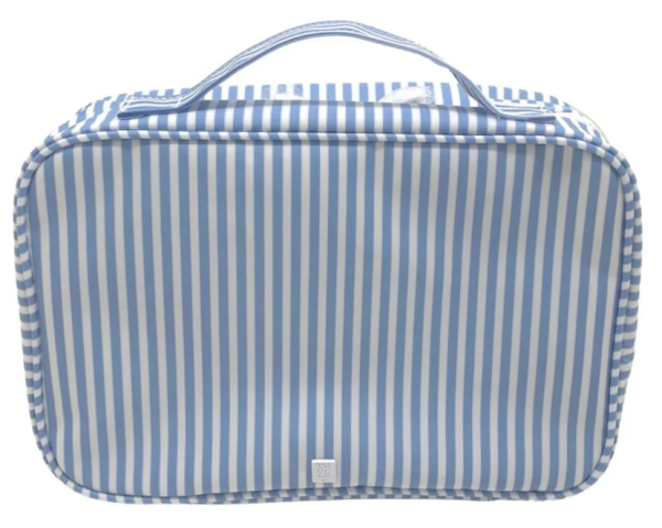 Chambray Pimlico Stripe Bundle Up Hanging Toiletry Bag on Sale