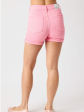 Judy Blue High Waist Tummy Control Garment Dyed Shorts - Pink For Sale