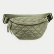 Quilted Puffer Fanny Pack - Tan, Black or Olive Cheap