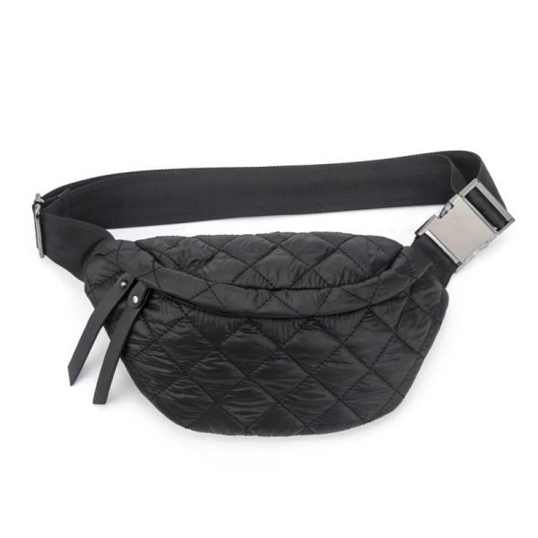 Quilted Puffer Fanny Pack - Tan, Black or Olive Cheap