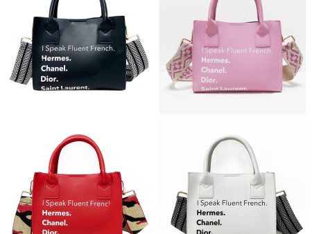 I Speak Fluid French Mini Tote - Assorted Colors For Cheap