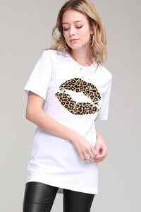 Leopard 💋Lips T-Shirt Online