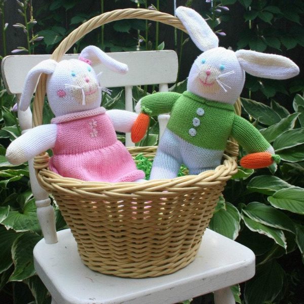 Collin the Bunny Knit Doll Cheap