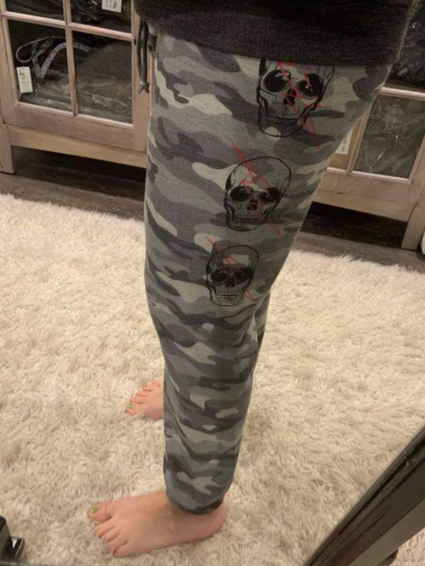 Skull thunder printed pants - Charcoal or Olive Camo on Sale