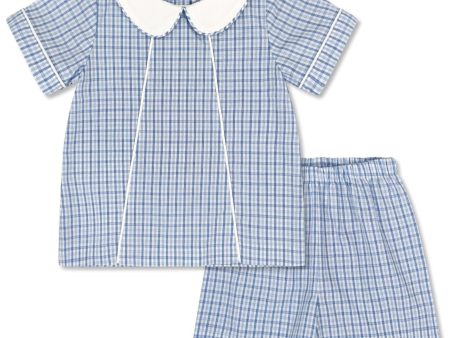 *PRE-ORDER* Adam Short Set - Billings Blue Plaid Online Sale