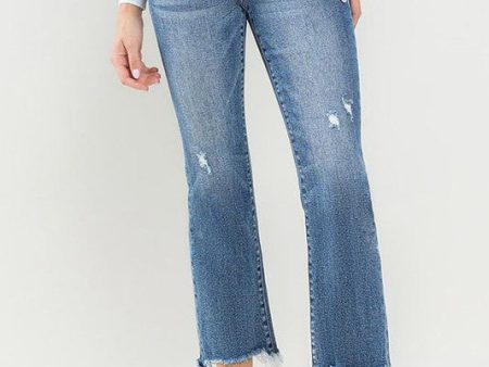 LOVERVET BY VERVET MID RISE ANKLE BOOTCUT JEANS Discount