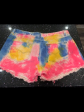 Tie-dye Denim Shorts - Hot Pink Mix. Clearance Final Sale! Online Hot Sale