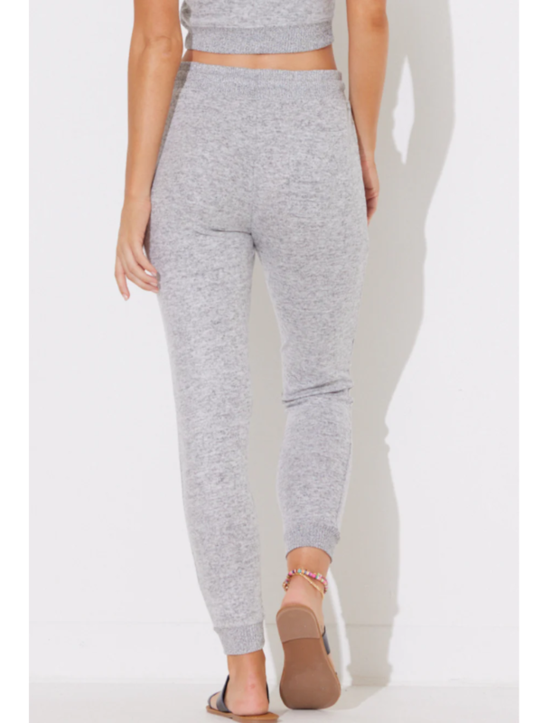 Ocean Drive Heather Grey Hacci Jogger Supply