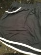 Dolphin shorts with contrast piping and wide pockets - Charcoal For Cheap